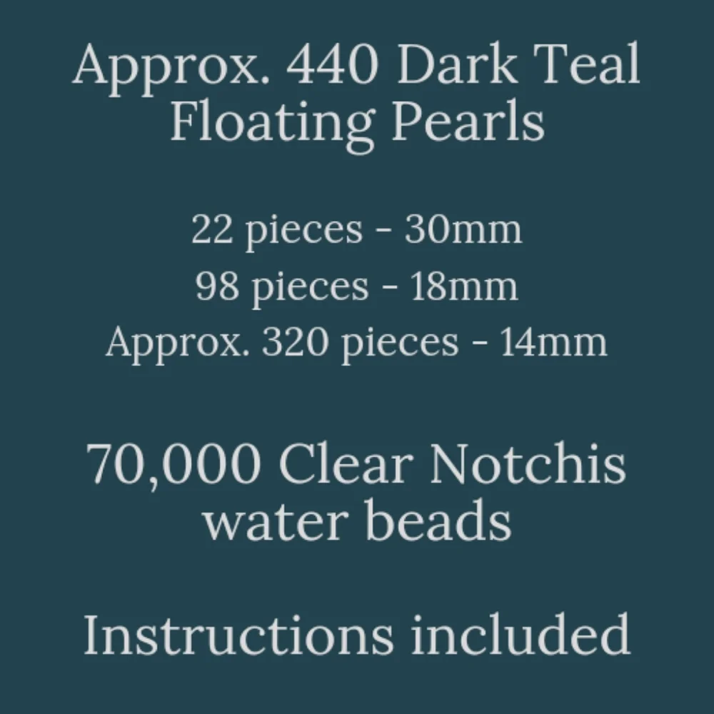 Teal Beads & New Clear Gel Bead Table Decorations For Wedding, Parties, Holidays